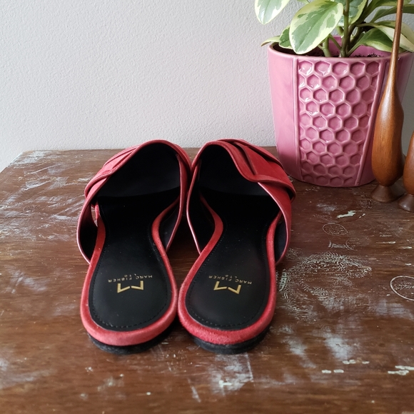 Marc Fisher coral suede slip on mules - Picture 5 of 8